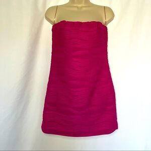 Heart Soul Girls Strapless Sheath Bodycon Dress FuchsiaSize Large